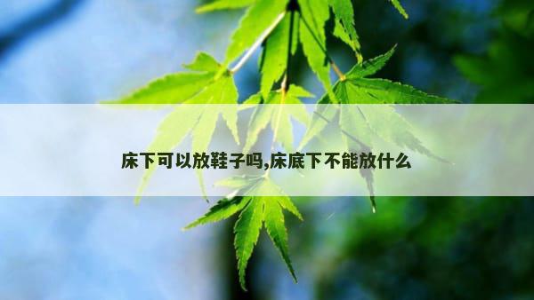 床下可以放鞋子吗,床底下不能放什么
