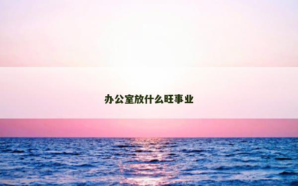 办公室放什么旺事业