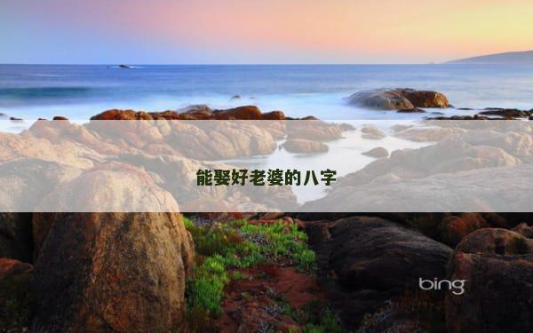 能娶好老婆的八字