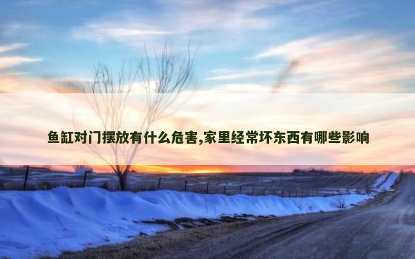 鱼缸对门摆放有什么危害,家里经常坏东西有哪些影响
