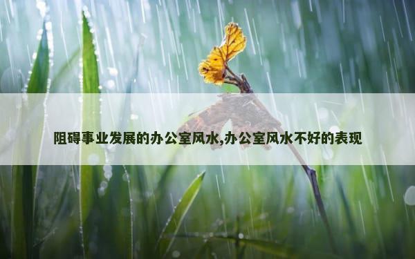 阻碍事业发展的办公室风水,办公室风水不好的表现