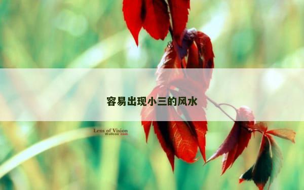 容易出现小三的风水