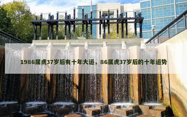 1986属虎37岁后有十年大运，86属虎37岁后的十年运势