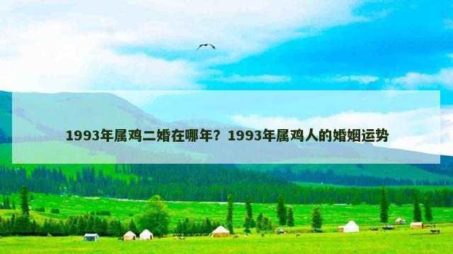 1993年属鸡二婚在哪年？1993年属鸡人的婚姻运势
