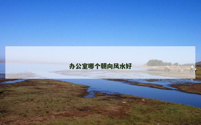 办公室哪个朝向风水好