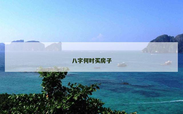 八字何时买房子