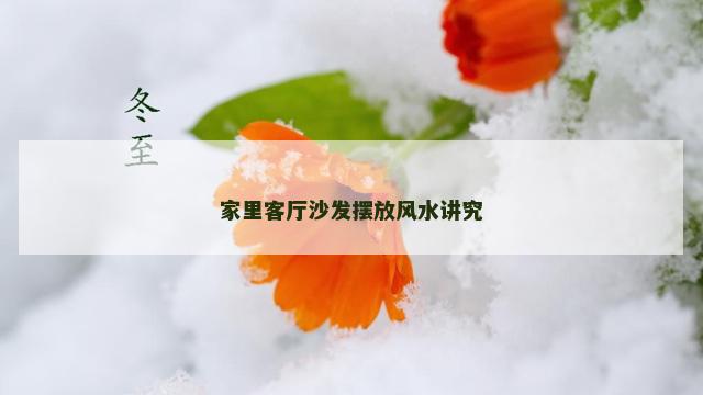 家里客厅沙发摆放风水讲究