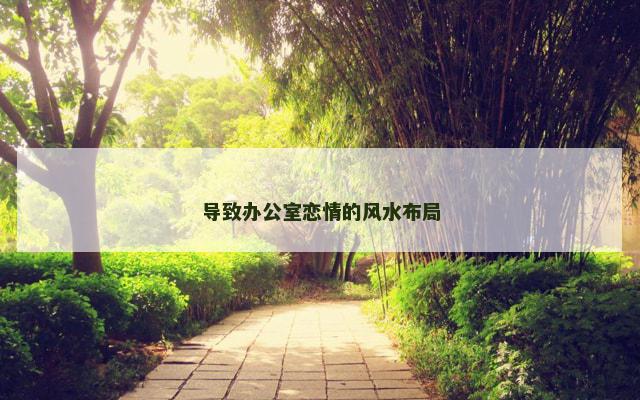 导致办公室恋情的风水布局