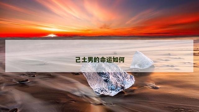 己土男的命运如何