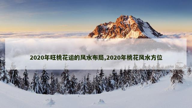 2020年旺桃花运的风水布局,2020年桃花风水方位