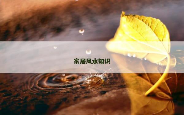 家居风水知识