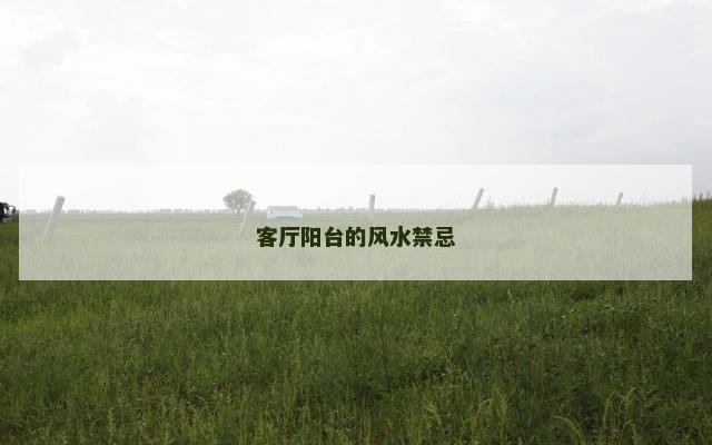 客厅阳台的风水禁忌