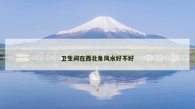 卫生间在西北角风水好不好