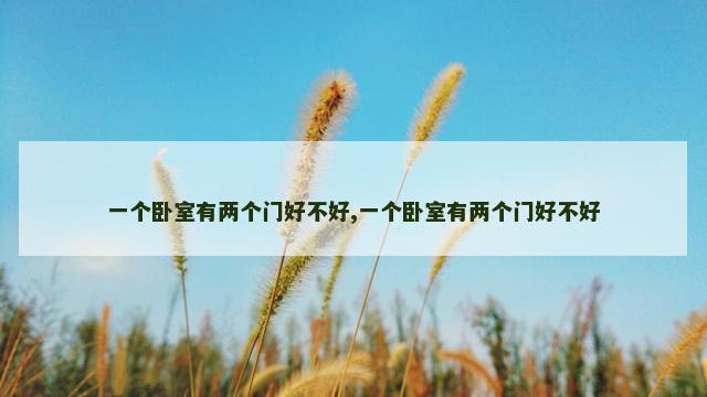 一个卧室有两个门好不好,一个卧室有两个门好不好