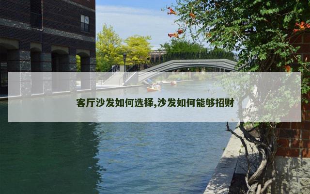 客厅沙发如何选择,沙发如何能够招财