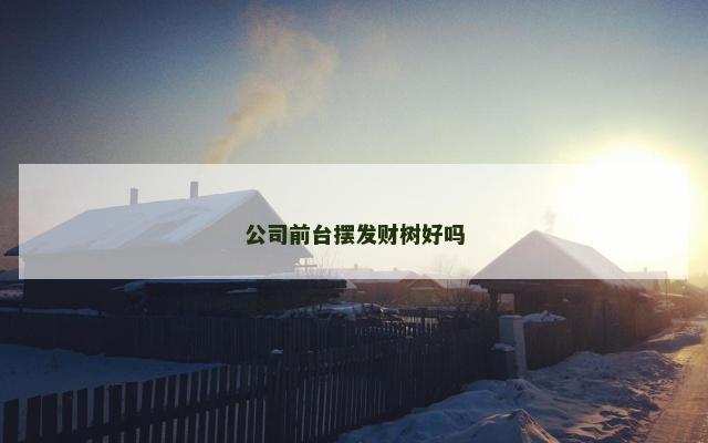 公司前台摆发财树好吗