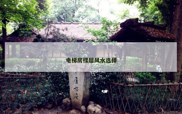电梯房楼层风水选择