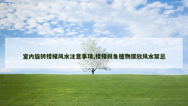 室内旋转楼梯风水注意事项,楼梯拐角植物摆放风水禁忌