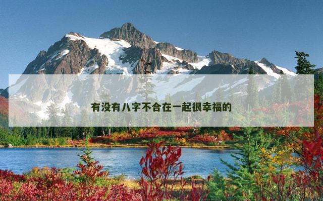 有没有八字不合在一起很幸福的