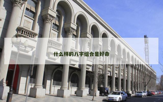 什么样的八字组合是好命