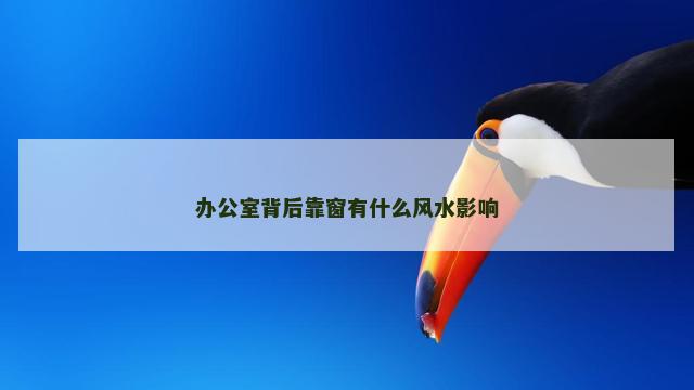 办公室背后靠窗有什么风水影响