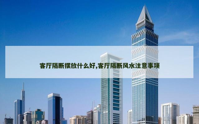 客厅隔断摆放什么好,客厅隔断风水注意事项