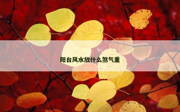 阳台风水放什么煞气重