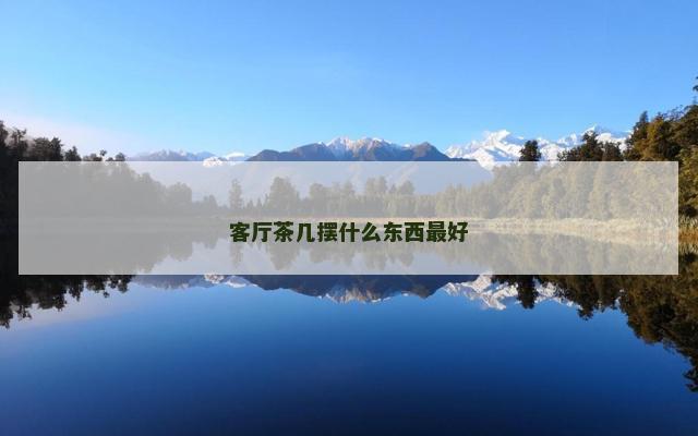 客厅茶几摆什么东西最好
