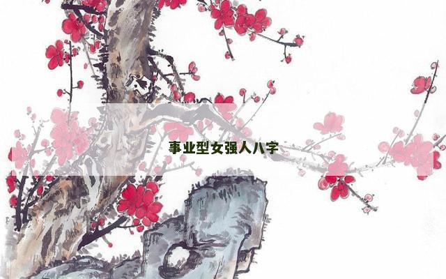 事业型女强人八字