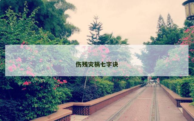 伤残灾祸七字诀