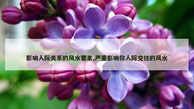 影响人际关系的风水要素,严重影响你人际交往的风水