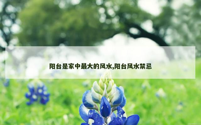 阳台是家中最大的风水,阳台风水禁忌