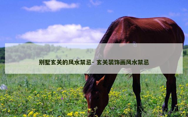 别墅玄关的风水禁忌- 玄关装饰画风水禁忌