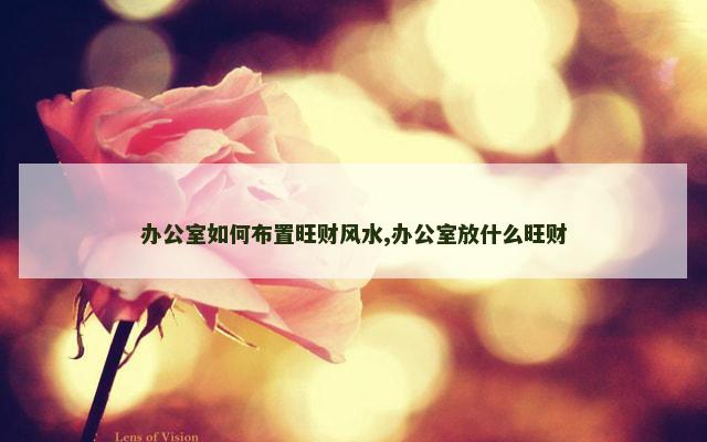 办公室如何布置旺财风水,办公室放什么旺财