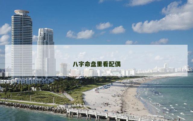 八字命盘里看配偶