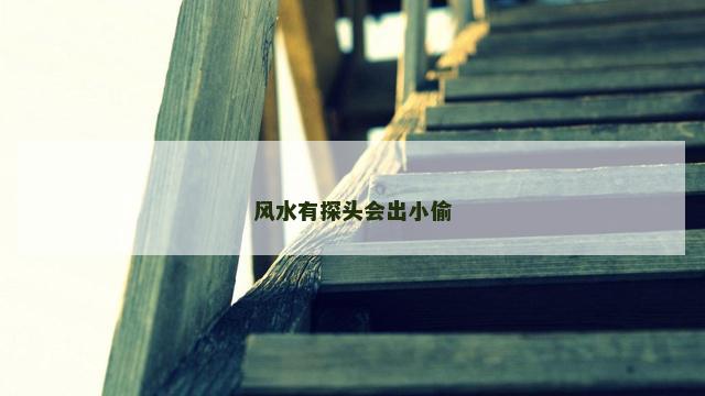 风水有探头会出小偷