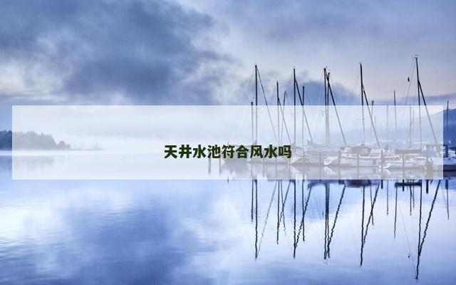 天井水池符合风水吗
