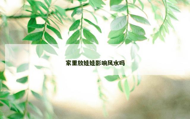 家里放娃娃影响风水吗