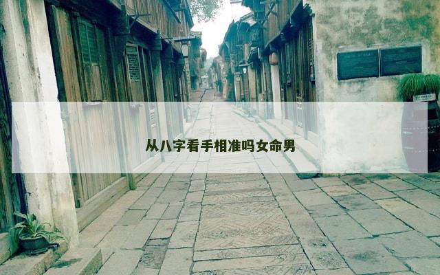 从八字看手相准吗女命男