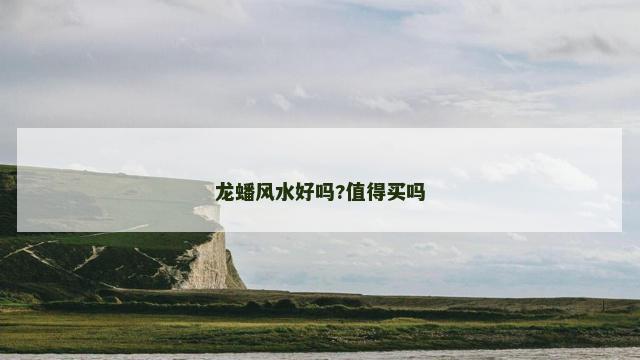 龙蟠风水好吗?值得买吗