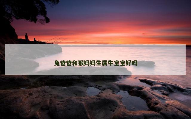 兔爸爸和猴妈妈生属牛宝宝好吗