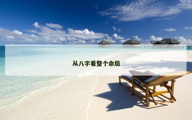 从八字看整个命局