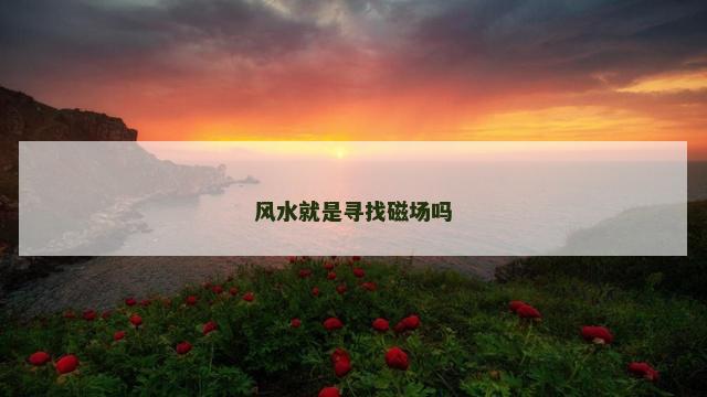 风水就是寻找磁场吗