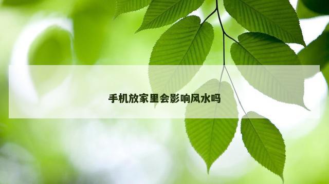 手机放家里会影响风水吗