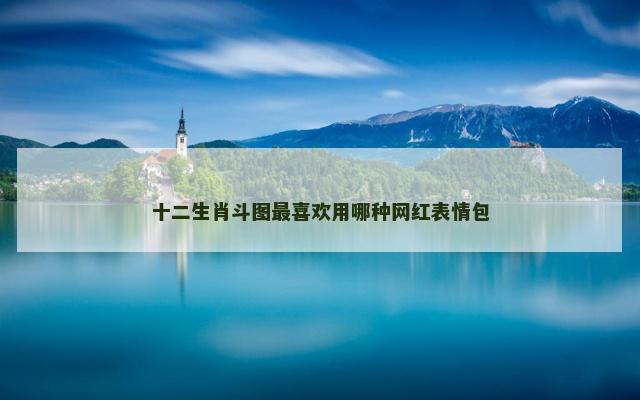 十二生肖斗图最喜欢用哪种网红表情包