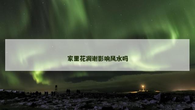 家里花凋谢影响风水吗