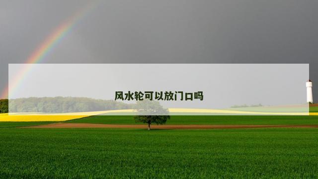 风水轮可以放门口吗