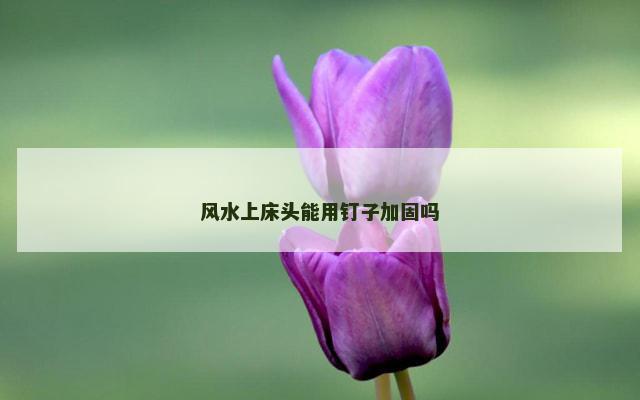 风水上床头能用钉子加固吗
