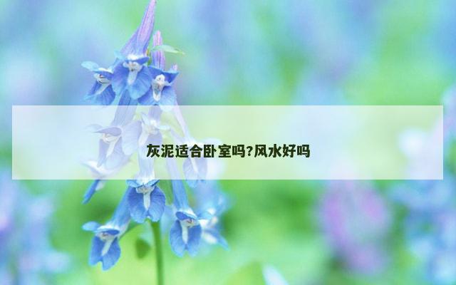 灰泥适合卧室吗?风水好吗