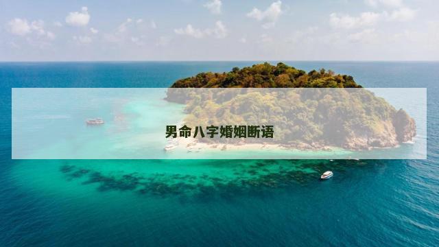 男命八字婚姻断语